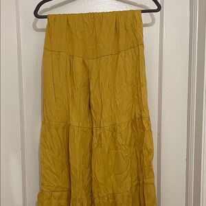 SHEIN Mustard Flowy Pants